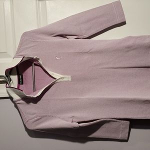 Golfino Women's Pink & White stretch Golf Collard Shirt